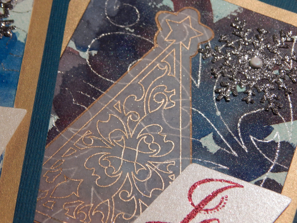 Tree and Snowflake card detail