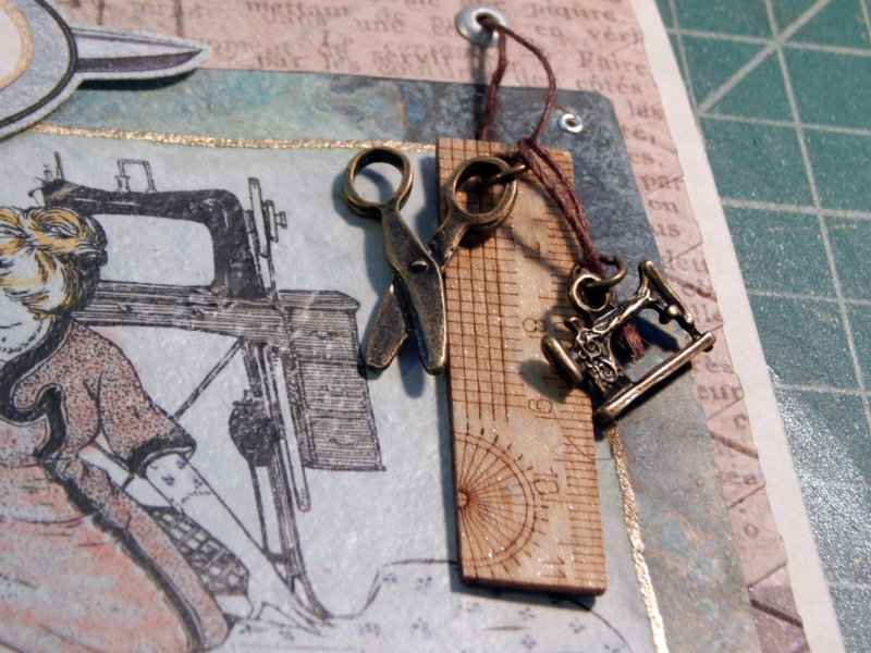 Sewing charms detail