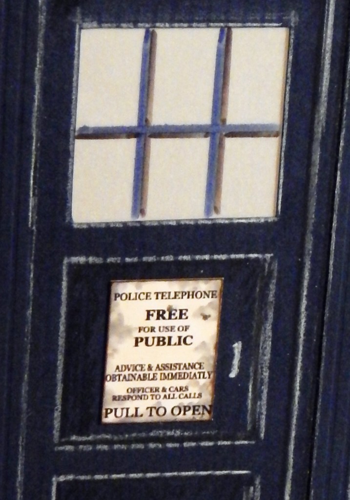 TARDIS card window detail