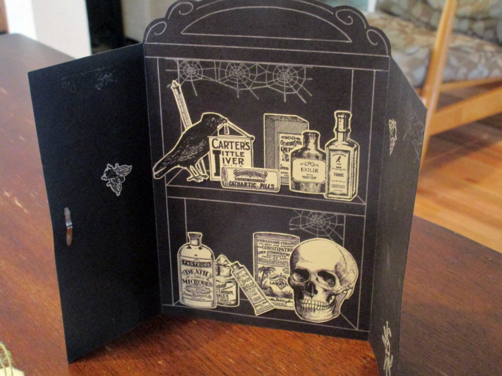 Finished inside of mad scientist card