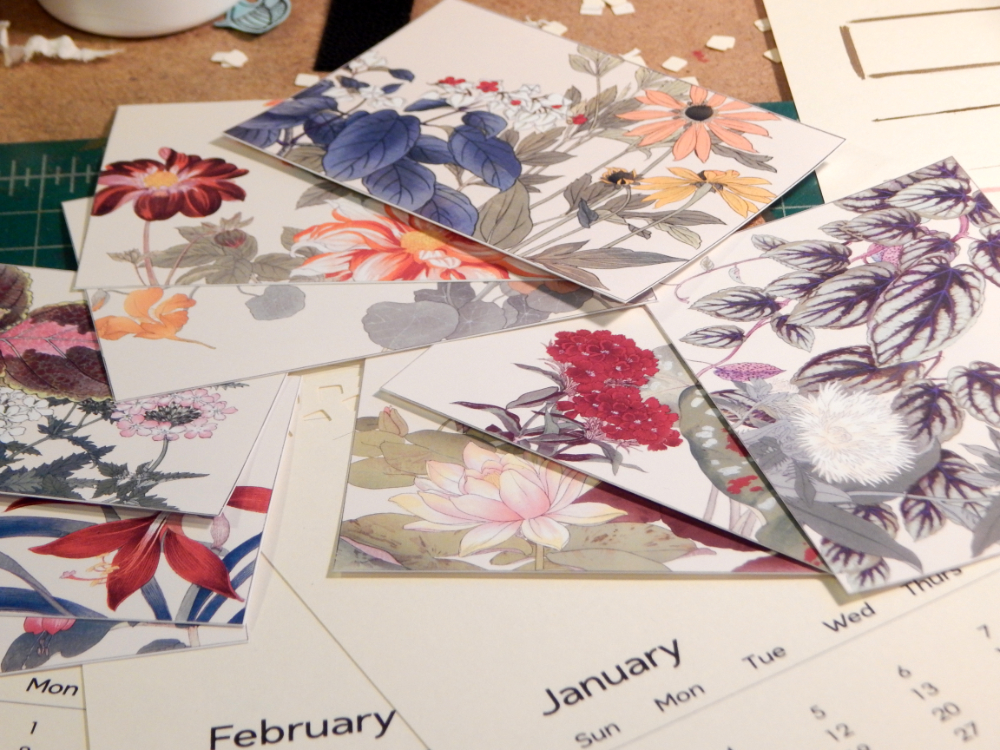 Calendar pictures and pages