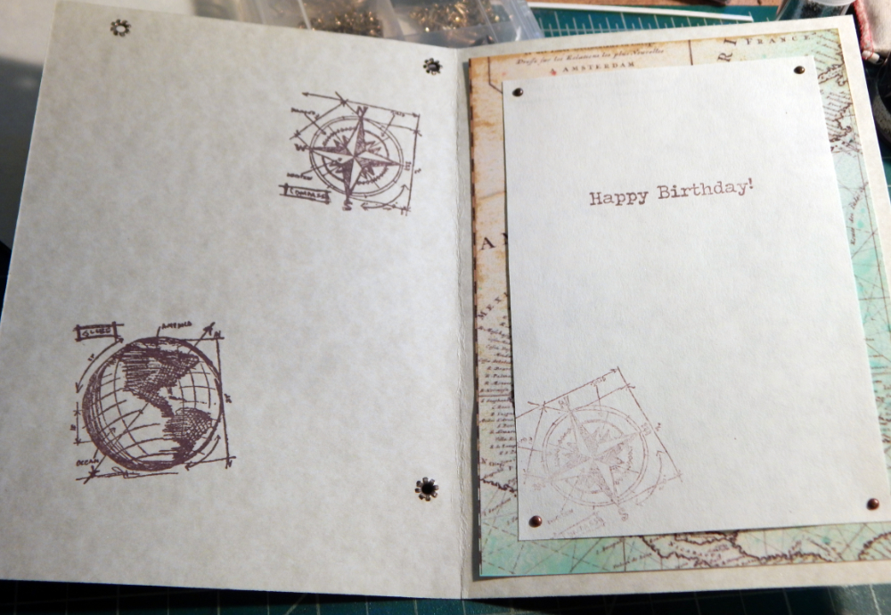 Lighthouse card inside