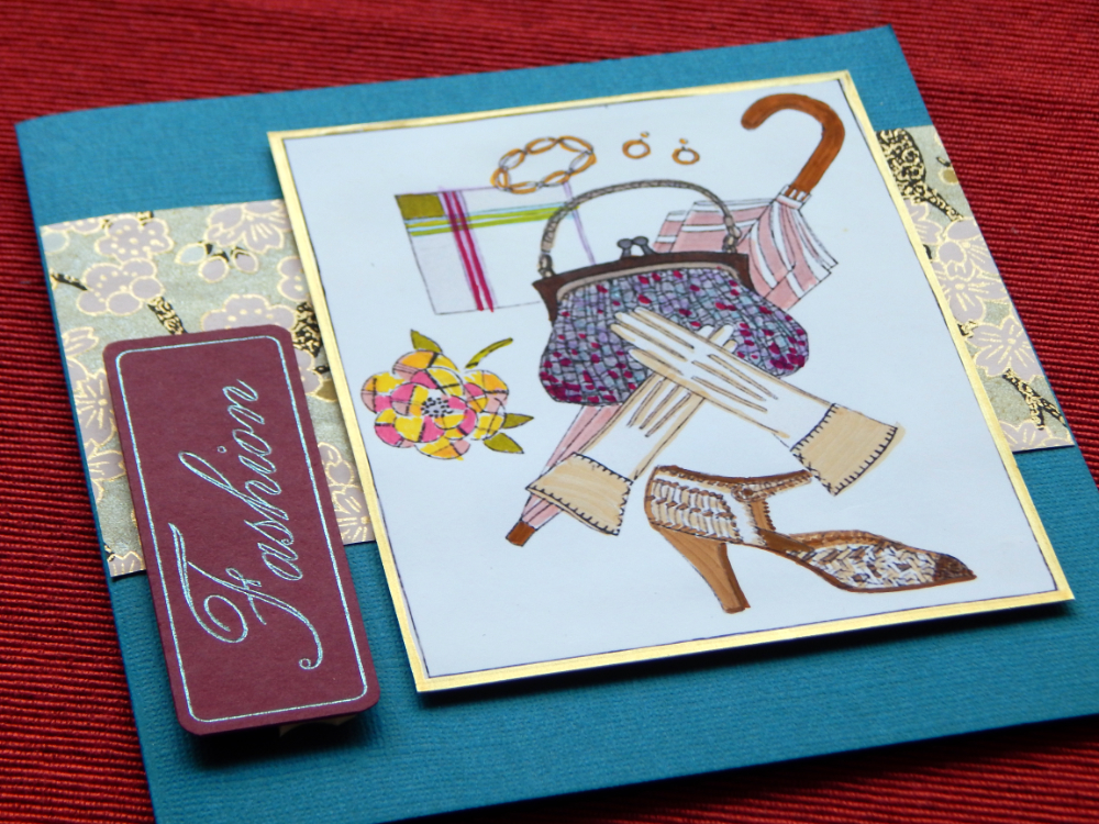 Finished exterior of fashion card