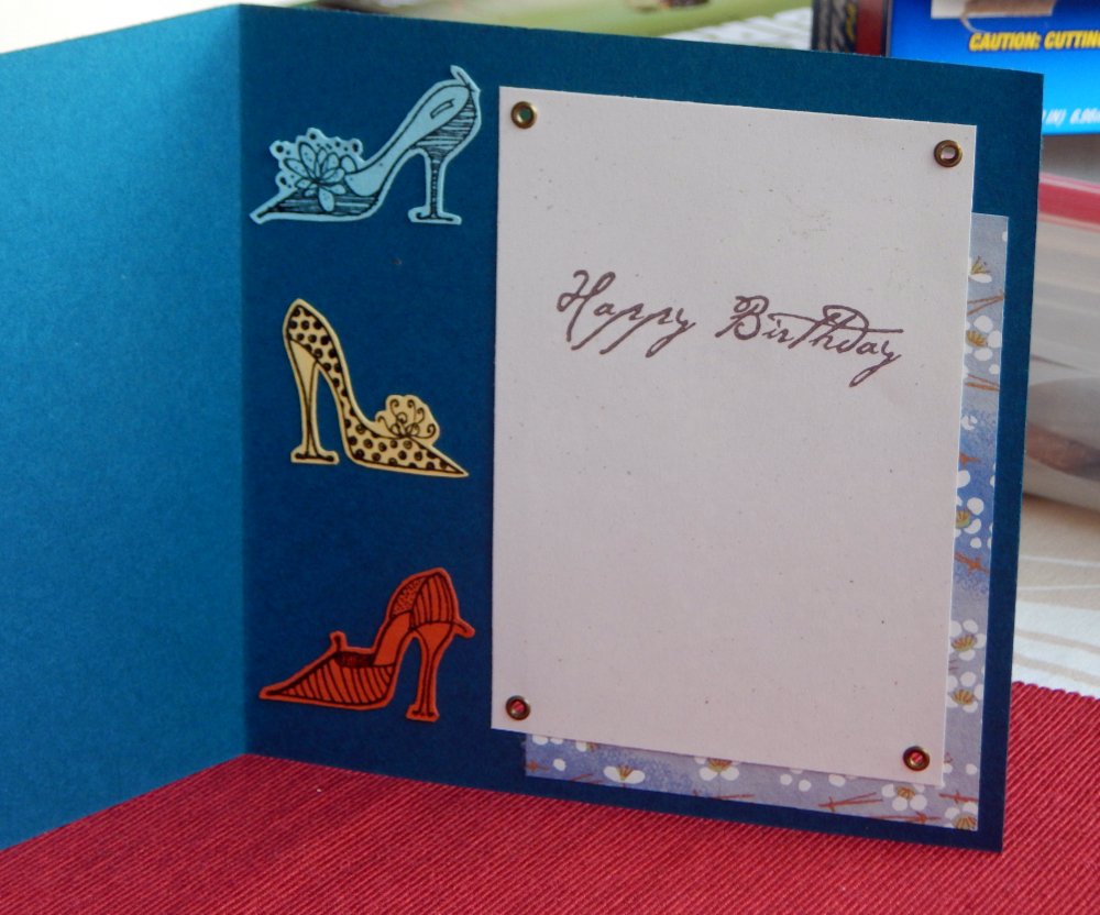 Interior of fashion card