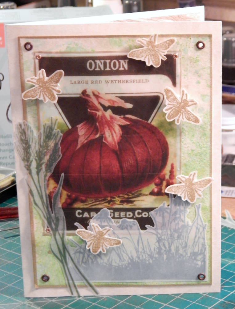 Finished exterior of Seed Packet card