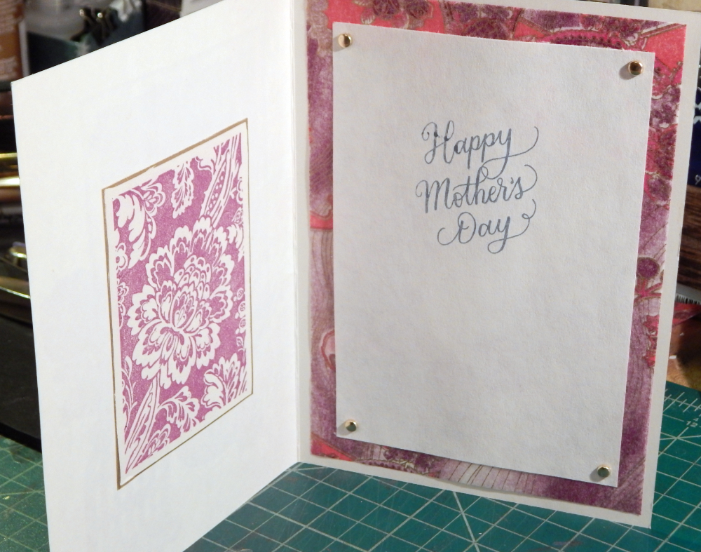 Inside of Bird and Hat card