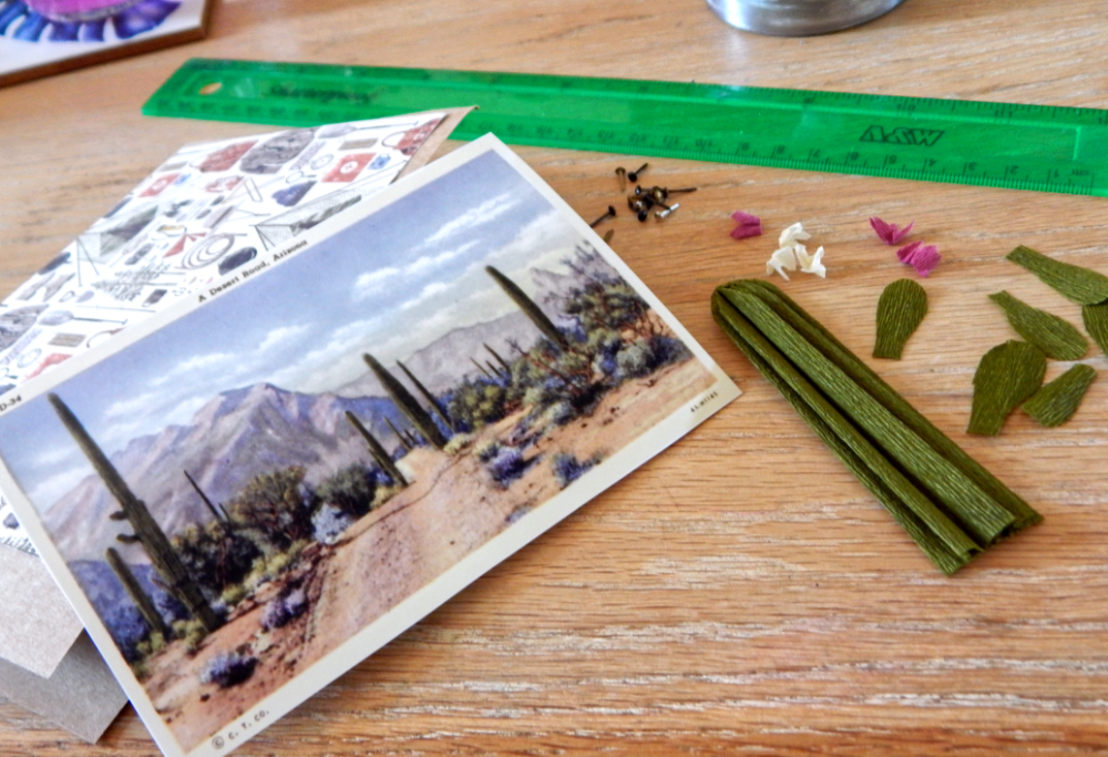 Desert postcard elements