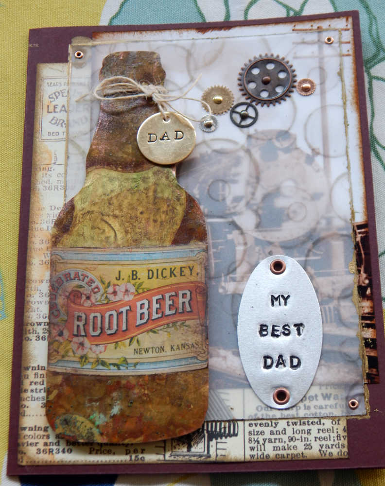 Finished front of card