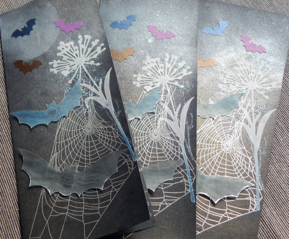 Bats and Spiderweb cards