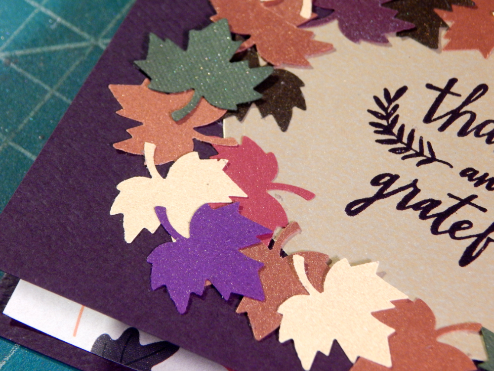 Detail of punched leaves.