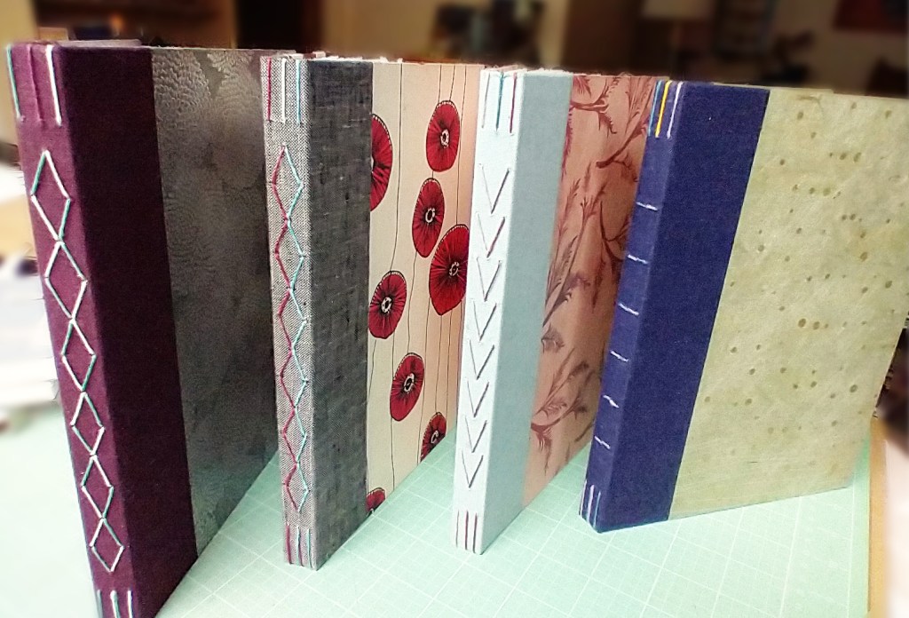 Finished sketchbooks