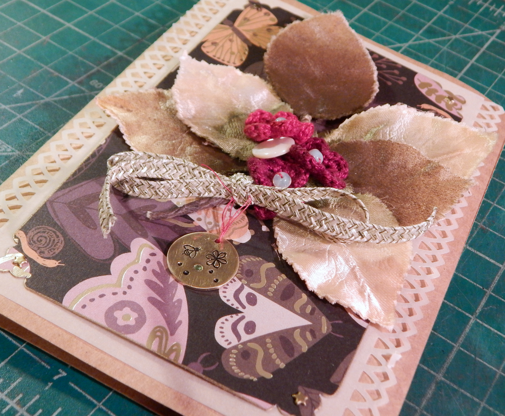 Velvet and Leaves card