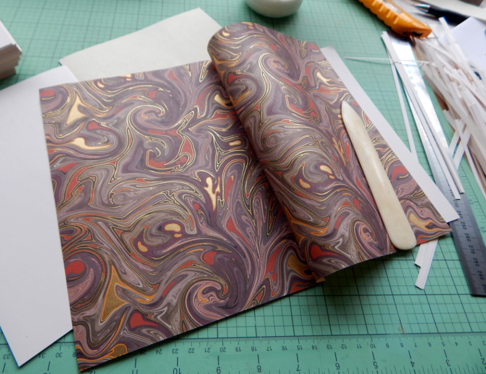 Marbled endpaper