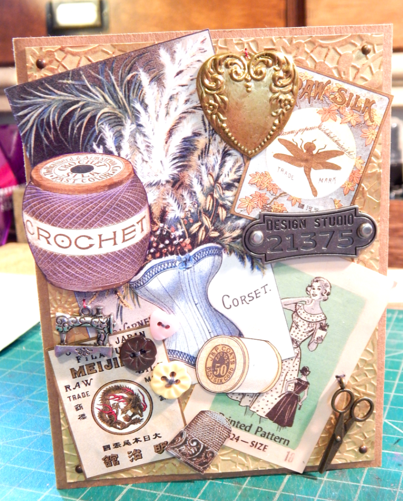 Finished collage card