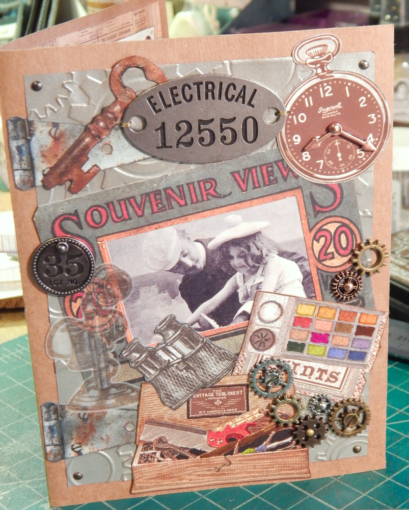 Finished collage card