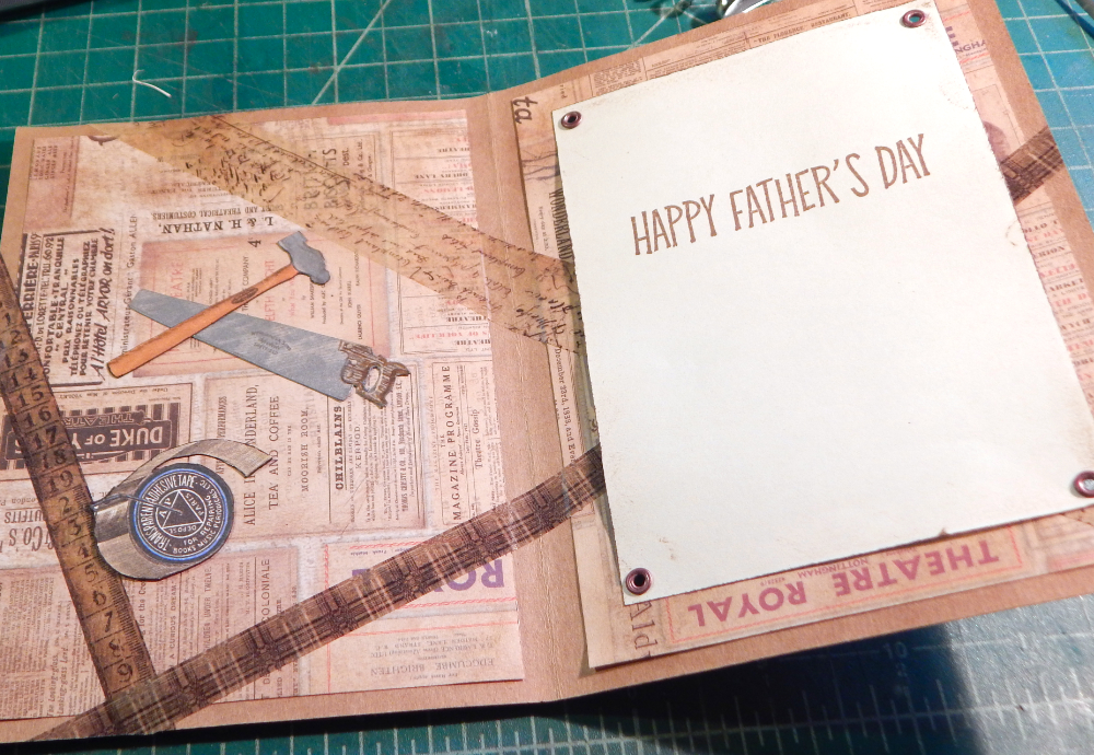 Inside of collage card