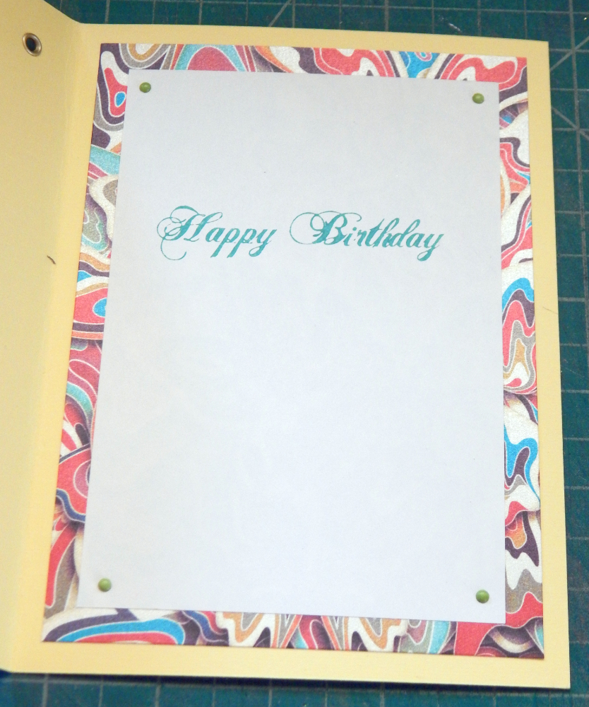 Inside of Cross Stitch Flower card