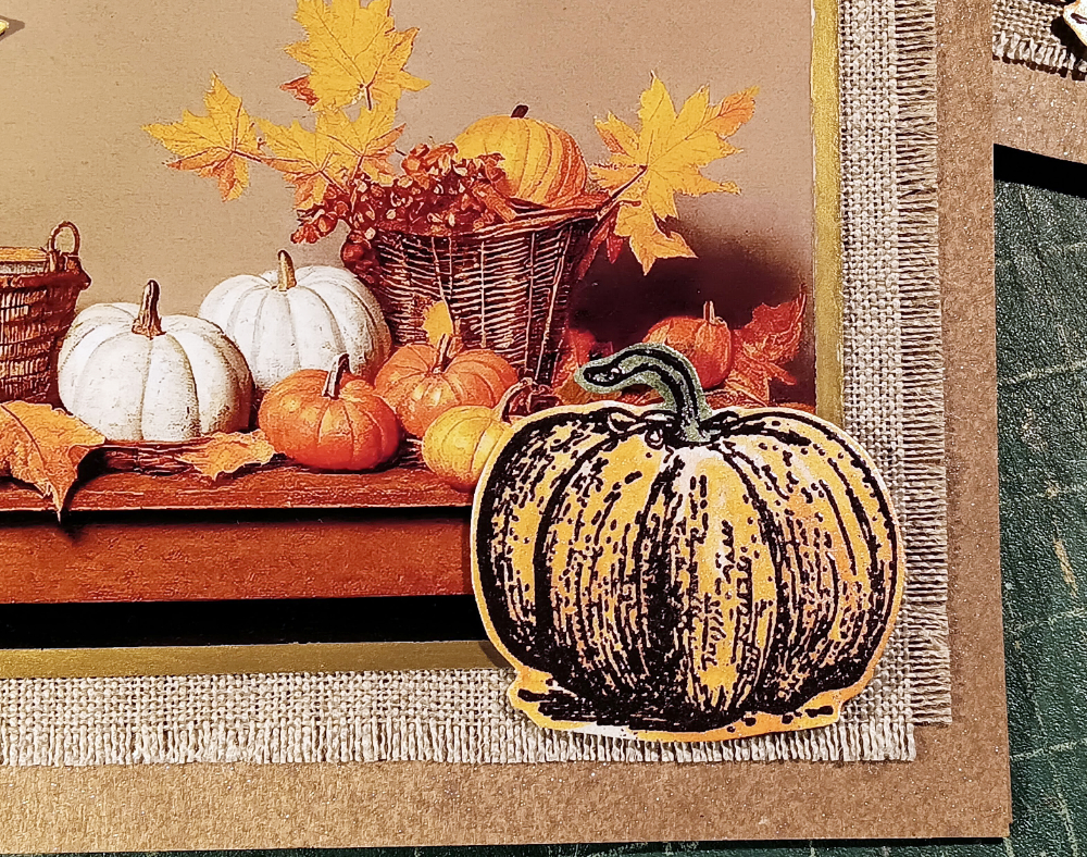 Detail of pumpkin stamp